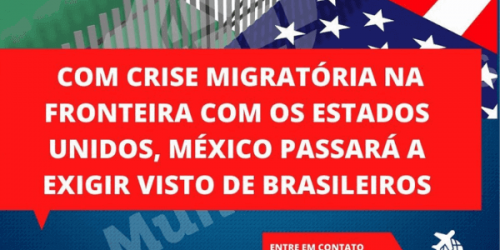 México voltará a exigir visto de brasileiros